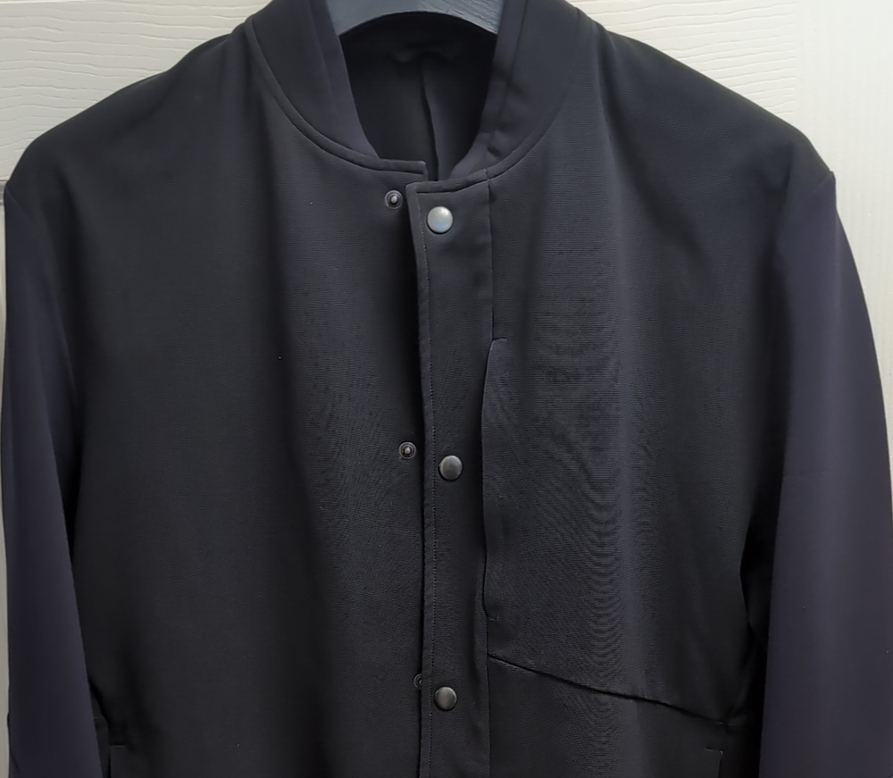 lululemon athletica Black Bomber-Style Snap Jacket
